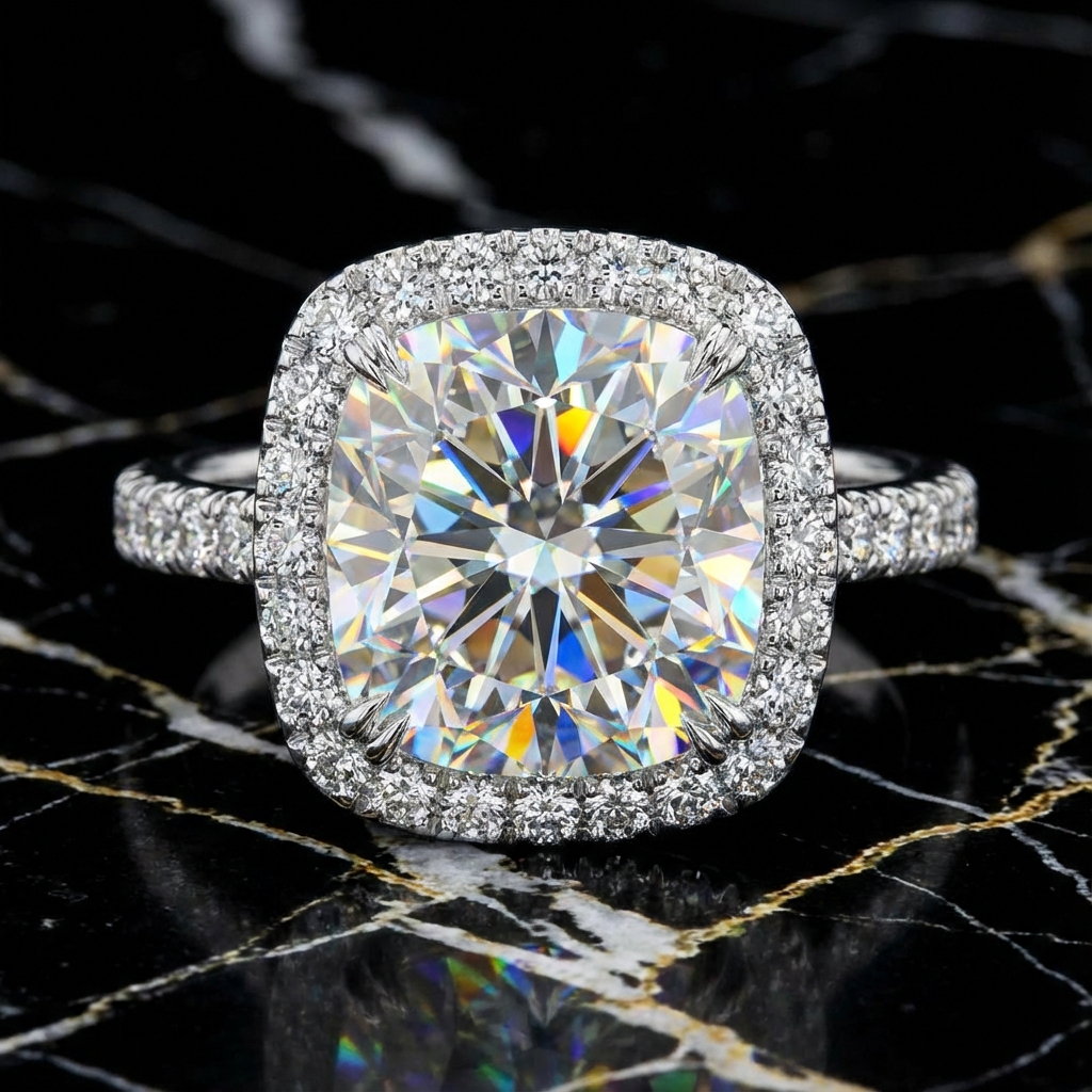 Diamond Halo Ring - Image 1